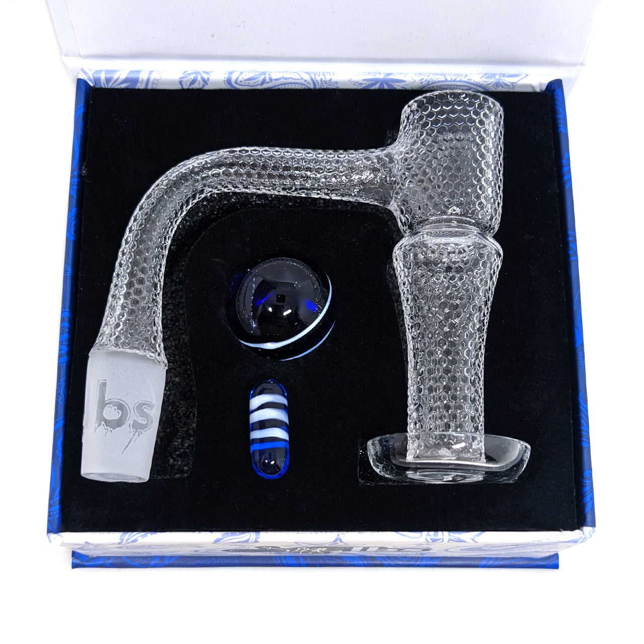 Dogg lbs - Everyday Etched Pattern Terp Slurper Quartz Banger Set - 14mm 90 Degree Dogg lbs - Everyday Etched Pattern Terp Slurper Quartz Banger Set - 14mm 90 Degree